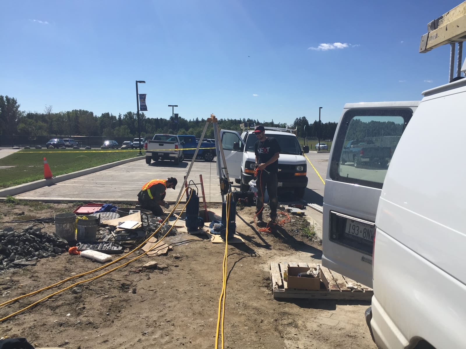 Confined space installation and piping repairs — Commercial & Industrial project by Glen The Plumber