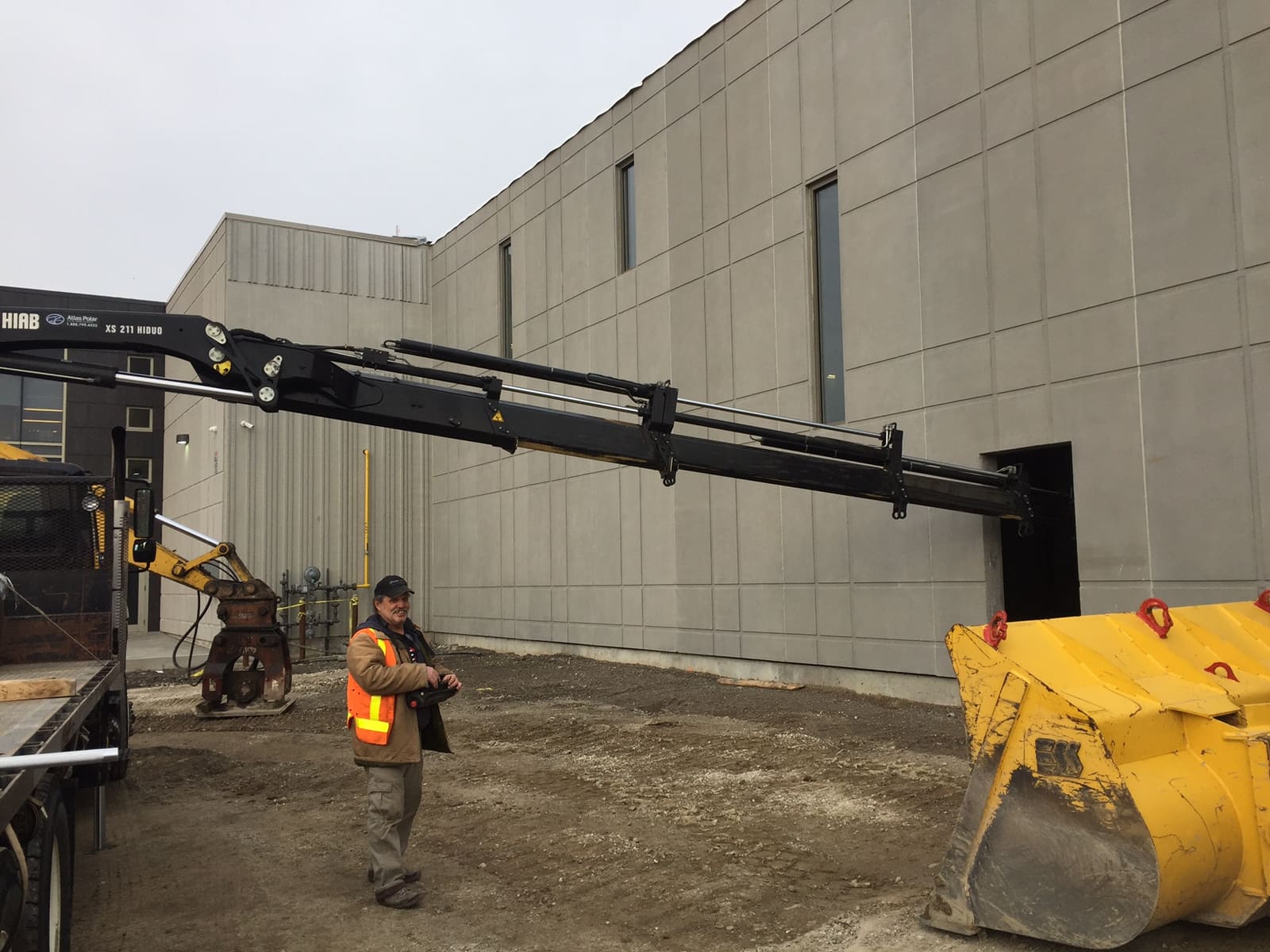 Crane work at a commercial building site — Commercial & Industrial project by Glen The Plumber