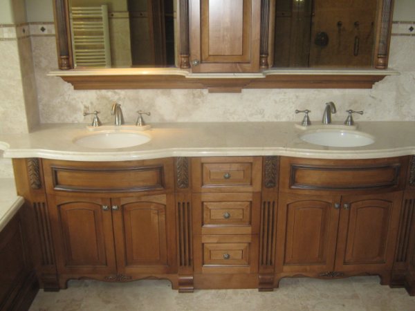 Double-vanity plumbing install — Bathroom Plumbing project by Glen The Plumber