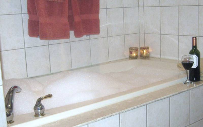 Jacuzzi tub with tile surround — Bathroom Plumbing project by Glen The Plumber
